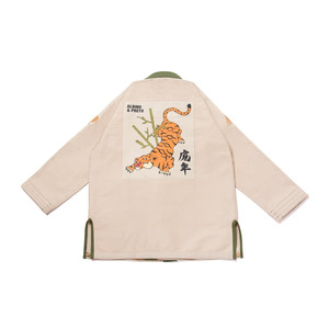 Kimono de Jiu-Jitsu Brésilien (BJJ) Noir Personnalisé 100% Coton Respirant OEM Marque Privée 480g Impression Numérique Teint Uni Unisexe Adulte Coupe Ample - Product Image 2