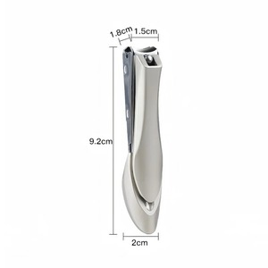 ที่ตัดเล็บมือเล็บเท้าสแตนเลสสตีลขนาดใหญ่ แข็งแรง ทนทาน ป้องกันการกระเด็น ดีไซน์ไบโอนิคส์ สำหรับมืออาชีพ - Product Image 5