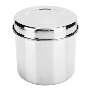 Pot à pommade en acier inoxydable de qualité médicale, récipient durable pour usage chirurgical et hospitalier par Mahfooz Instruments - Product Image 1