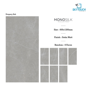 Carrelage de sol en porcelaine poli et émaillé, collection soie pour salon, qualité export, 600*1200 mm, à prix avantageux - Product Image 3