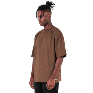 Camiseta Oversize de Algodón Grueso Personalizada al por Mayor para Hombre, con Hombros Caídos, Transpirable, Estilo Urbano, Moda Premium - Product Image 1