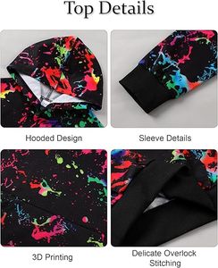 Conjunto de Sudadera con Capucha y Pantalones para Niños, Chándal de Algodón y Forro Polar para Niños y Niñas, Ropa Casual de Invierno y Otoño - Product Image 6