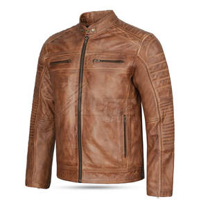 Veste de moto en cuir souple imperméable et coupe-vent pour homme, confortable, respirante, idéale pour les voyages et les activités de plein air - Product Image 6