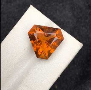 Piedra Preciosa de Citrino Natural Facetada Naranja, Citrino Limpio con Lupa, Piedra Suelta para Fabricación de Joyas, Suministro de Joyería DIY - Product Image 5