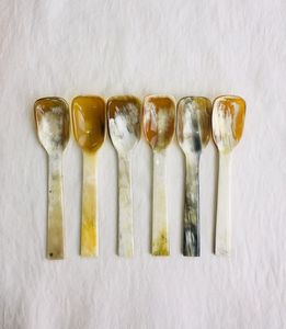 Wooden Tea <b>Spoons</b> 10ml Long Handle Mirror Polish Minimalist Design Durable <b>Serving</b> <b>Spoon</b> for Coffee Tea Dining - Product Image 3