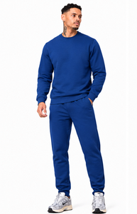 Sudadera Azul para Hombre, Cuello Redondo, Manga Larga, Estilo Casual Deportivo - Product Image 3