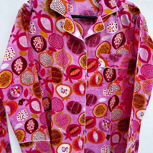 Pijama de Mujer con Estampado Animal, 100% Algodón, Manga Larga, para Verano y Otoño - Product Image 3