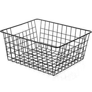 Panier de rangement en fer pour collations, panier en maille de style japonais, organisateur de placard, panier de rangement pour comptoir de cuisine, bac de rangement en fil métallique - Product Image 1
