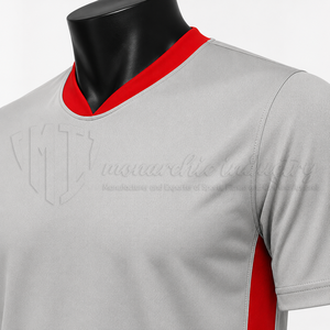 Camiseta de Fútbol Personalizada Blanca y Roja de Manga Corta, Uniforme Deportivo para Equipos, Fabricante OEM ODM, Ropa Deportiva al por Mayor - Product Image 6