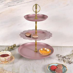 Metal Flourish <b>3</b> <b>Tier</b> <b>Cake</b> <b>Stand</b>, Round Cupcake <b>Stand</b>, <b>Cake</b> <b>Stand</b> for Decoration Metal <b>Cake</b> <b>Stand</b> - Product Image 6