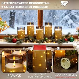 Set di 12 Candele LED Senza Fiamma con Timer, Atmosfera Romantica, Decorazione per la Casa, Candele Acriliche Stabili con Effetto Tremolante - Product Image 3