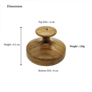 Eco-Friendly Rustic Wooden Gua Sha <b>Face</b> Massager with Solid Acacia Wood Crafts for Muscle Relaxation-New Year Gift - Product Image 2