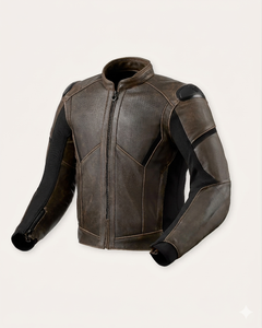 Men Parallax Cowhide/Kangaroo Perforated Track/Riding Motorbike Leather <b>Racing</b> <b>Jacket</b>/Chaqueta CE Certified, All Sizes & Colors - Product Image 1
