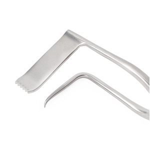 Écarteurs de discectomie de style Williams, crochet gauche, lame de 40 mm x 20 mm, 7 po (17,8 cm), en acier inoxydable, pour discectomie vertébrale - Product Image 5