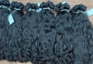Super vente Trame ondulée de cheveux bruts noirs naturels vietnamiens non traités sans perte ni enchevêtrement d'extensions de cheveux humains - Product Image 6