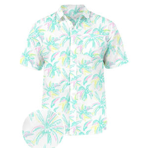 เสื้อเชิ้ตผู้ชายลายกล้วย แห้งเร็ว ระบายอากาศดี ป้องกันริ้วรอย แขนสั้น พิมพ์ลาย ติดกระดุม น้ำหนักเบา เหมาะสำหรับวันหยุด รับผลิตแบบ OEM - Product Image 4