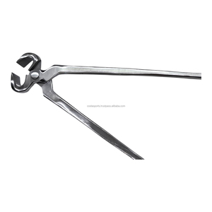Cortador de Pezuñas de Níquel Pulido, Herramienta Profesional Certificada para Recortar Herraduras de Caballos - Product Image 1