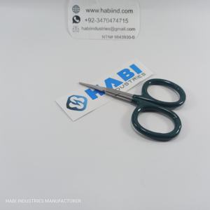 Rubber Grip Custom Embroidery Stainless Steel <b>Mini</b> Right-<b>Handed</b> Cuticle Scissors High Quality Beauty - Product Image 6