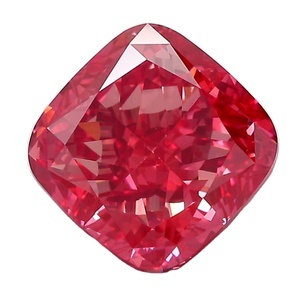 4.28ct Lab Grown Coussin Rose Couleur Diamant - Product Image 1