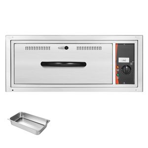Scalda Vivande Elettrico Commerciale a Cassetto Singolo in Acciaio Inossidabile per Installazione a Incasso 85 - Product Image 1