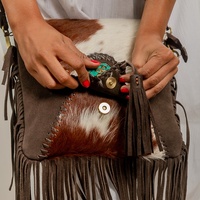 Neueste Designer Echtleder Pelz Ledertasche Stylische Damen Umhängetasche mit Reißverschlusstasche Winter Tragbar