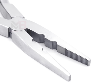 Pinzas Profesionales de Acero Inoxidable de Grado Quirúrgico para Extensiones de Cabello, Herramienta de Punta Plana de 2 Orificios para Instalación y Extracción, Uso Comercial - Product Image 3