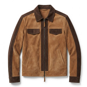 Premium <b>Suede</b> <b>Leather</b> <b>Jacket</b> With Elegant Modern Silhouette Comfortable Fit For Men Casual Travel And Weekend Outfits - Product Image 1