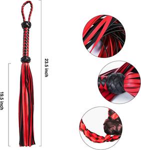 ไม้ตีหนัง BDSM ด้ามจับแข็งแรง สายรัดหลายเส้น เครื่องมือกระตุ้น รับผลิตตามแบบ OEM พิมพ์โลโก้ตามสั่ง ขายส่งจากโรงงาน - Product Image 5