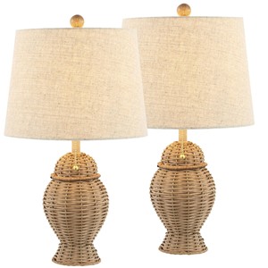 Lámparas de Mesa de Madera de Teca Tradicionales de Primera Calidad, Bases para Lámparas Ecológicas Hechas a Mano 100% en Color Marrón/Dorado, Duraderas y Ligeras, 31x14x14cm |   OEM - Product Image 2