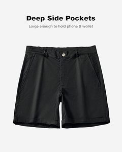 Shorts Oxford pour hommes, écologiques, à séchage rapide, respirants, imperméables et coupe-vent, en coton chino, pour la pêche en plein air, le golf - Product Image 3