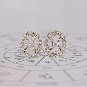 Boucles d'oreilles en diamant EF de 0,32 carats créé en laboratoire, motif Piscis, avec un élégant design halo, bijoux de mode pour femmes, cadeaux - Product Image 5
