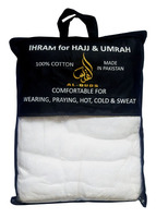 Ensemble de serviettes Ahram Ihram pour hommes en coton de qualité supérieure, légères, à séchage rapide, pour le Hajj, l'Omra, les voyages, 2 pièces, haute absorption, automne/printemps