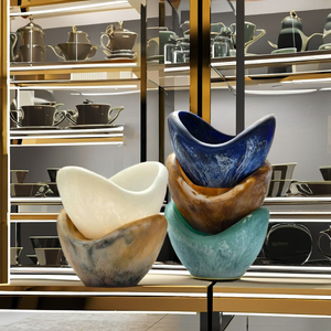 Tazón para Ensalada Ecológico MAGNESIA y Platos Únicos con Elegante Efecto Mármol, Marca Royal Artisans, Precio al por Mayor - Product Image 5