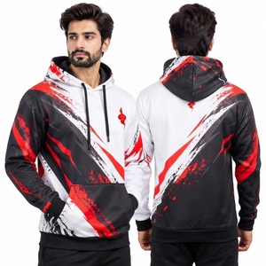 Athletic Training Wear <b>Men</b> Sublimation <b>Hoodie</b> with Breathable Fabric Comfortable Fit for Outdoor Sports <b>Running</b> Gym and Travel - Product Image 6