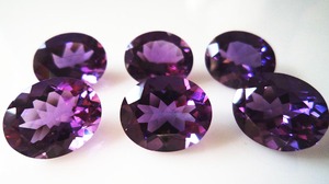 Amatista brasileña genuina, piedras preciosas de corte facetado ovalado de tamaño calibrado suelto a precios asequibles, accesorios de joyería DIY a granel - Product Image 3