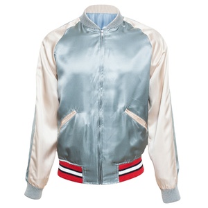 แจ็คเก็ตบอมเบอร์ผู้ชายแบบกลับด้านได้ ตัดเย็บตามสั่ง ขายส่ง สไตล์ไฮสตรีท คอตั้ง ผ้าฟลีซ ระบายอากาศ แห้งเร็ว - Product Image 1