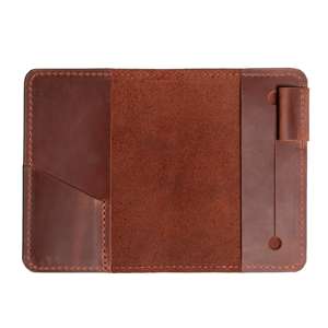 Soft Genuine Leather Luxury Notebook Cover Case <b>A5</b> Refillable Journal Sleeve Holder Protection Smell Proof for Daily <b>Notes</b> - Product Image 5