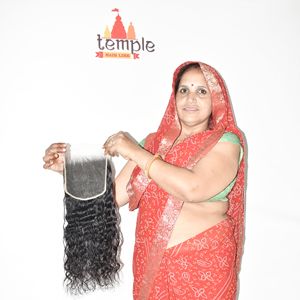 ผู้ผลิตผมต่อแบบ HD Closure ขนาด 6*6 สีดำธรรมชาติจากเวียดนาม สำหรับผู้หญิง ผมเรียงเส้นอย่างดี ต่อผมด้วยเครื่องจักร ผมแท้สองชั้น - Product Image 1