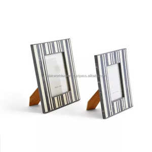 Gani Craft Impex Modern Floral Design Bone Inlay Art Model Custom Size Resin Incrusted Picture Frame for Gift Use Wholesale By FWE - Product Image 2