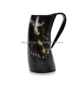Mug en corne de buffle exquis, fait main, matériau de qualité supérieure, texture rustique élégante, cadeau traditionnel unique, collection - Product Image 6