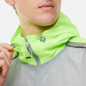 Chaqueta Impermeable con Capucha para Hombre, Estilo Casual de Invierno, Cierre de Cremallera, Color Gris Sólido, Corte Regular, Estilo Holgado, Exterior de Poliéster - Product Image 6
