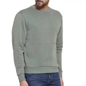 Venta al por mayor de alta calidad liso en blanco impreso cuello redondo bordado Logo diseño deportivo Sudadera con capucha hombre 100% algodón sudaderas básicas - Product Image 2