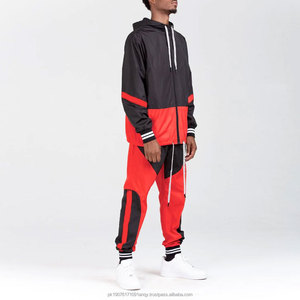 Street Wear Style Custom Windbreaker Tracksuit Set Reflective Windbreaker Tracksuit <b>Zip</b> <b>Up</b> <b>Jacket</b> Hoodie Sweat Suit Set for Men - Product Image 2