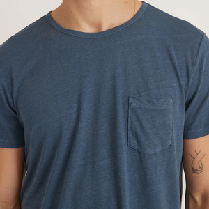 Cotton <b>Pocket</b> Tee Top Summer Men's <b>T</b>-<b>shirt</b> Short Sleeve Solid Color Custom Breathable Quick Dry Casual Sustainable - Product Image 6