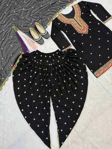 Especial Dhoti Salwar Listo personalizable Dhoti Salwar y Dupatta Traje indio tradicional Mujeres a precio al por mayor - Product Image 3