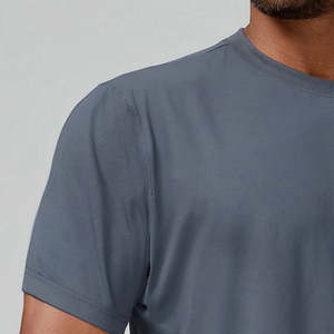 T-shirts de sport pour hommes respirants sur mesure - Matière écologique à séchage rapide en Spandex/Polyester - Nouveau stock - Product Image 4