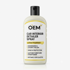 Car Interior Detailer <b>Spray</b> Lemon Fragrance Dashboard & Cockpit Polish Shine Leather Furniture Conditioner Plastic 300ml - Product Image 1