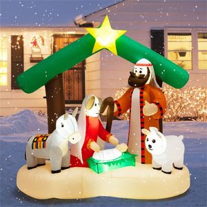 6.7 Feet LED Lights Christmas Inflatable Outdoor Holiday Yard Decorations - Product Image 6