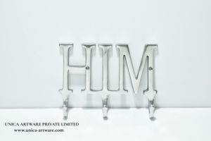 Best Quality HIM Word <b>Wall</b> Hook Decorative Aluminum Bathroom & Bedroom <b>Clothes</b> Holder Available for Bulk Quantity - Product Image 2