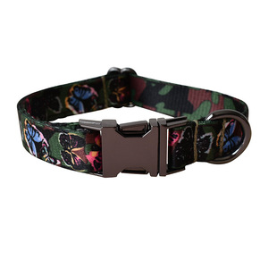 Imra Impex Wholesale Luxury Designer Microfiber Dog Collar Gold Buckle <b>Hardware</b> Personalized Sublimation Heavy Duty All Seasons - Product Image 5